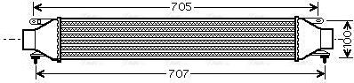 Ava Quality Cooling FT 4321 - Intercooler, charger autospares.lv