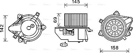 Ava Quality Cooling FT8419 - Interior Blower autospares.lv