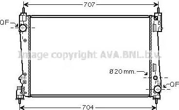 Ava Quality Cooling FT2401 - Radiator, engine cooling autospares.lv