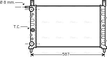 Ava Quality Cooling FT 2056 - Radiator, engine cooling autospares.lv