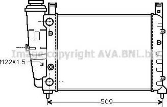 Ava Quality Cooling FT 2060 - Radiator, engine cooling autospares.lv