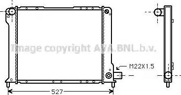 Ava Quality Cooling FT 2080 - Radiator, engine cooling autospares.lv