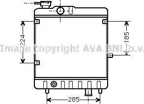 Ava Quality Cooling FT 2028 - Radiator, engine cooling autospares.lv