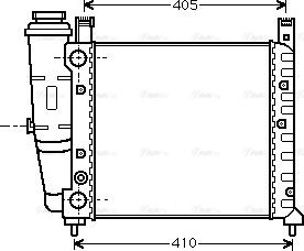 Ava Quality Cooling FT 2077 - Radiator, engine cooling autospares.lv