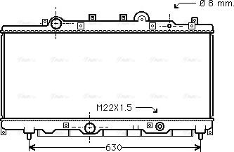 Ava Quality Cooling FT 2148 - Radiator, engine cooling autospares.lv
