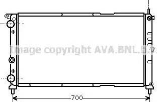 Ava Quality Cooling FT 2143 - Radiator, engine cooling autospares.lv