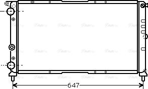 Ava Quality Cooling FT 2142 - Radiator, engine cooling autospares.lv