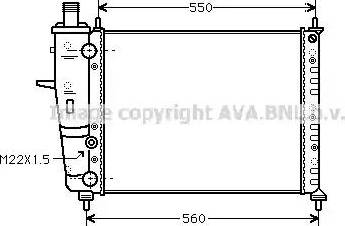 Ava Quality Cooling FT 2159 - Radiator, engine cooling autospares.lv