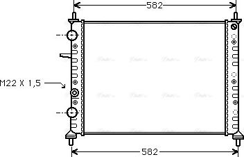 Ava Quality Cooling FT 2161 - Radiator, engine cooling autospares.lv