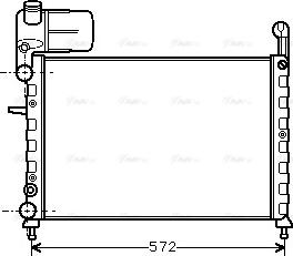 Ava Quality Cooling FT 2101 - Radiator, engine cooling autospares.lv