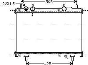 Ava Quality Cooling FT 2184 - Radiator, engine cooling autospares.lv