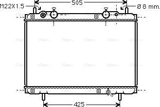 Ava Quality Cooling FT 2180 - Radiator, engine cooling autospares.lv