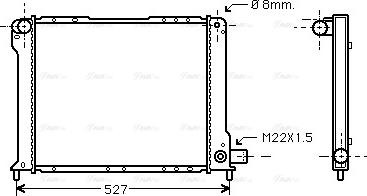 Ava Quality Cooling FT 2131 - Radiator, engine cooling autospares.lv