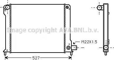 Ava Quality Cooling FT 2123 - Radiator, engine cooling autospares.lv