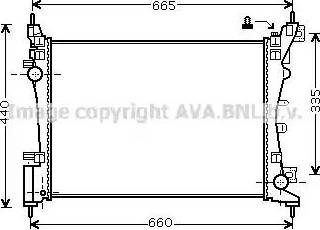 Ava Quality Cooling FT 2318 - Radiator, engine cooling autospares.lv