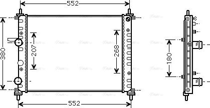 Ava Quality Cooling FT 2317 - Radiator, engine cooling autospares.lv