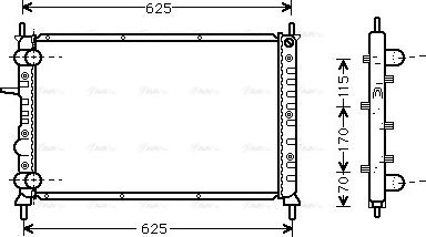 Ava Quality Cooling FT 2231 - Radiator, engine cooling autospares.lv