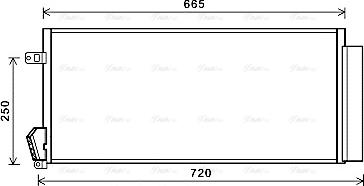 Ava Quality Cooling FTA5396D - Condenser, air conditioning autospares.lv