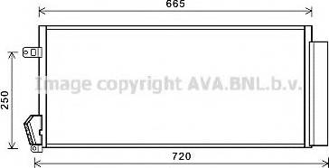 Ava Quality Cooling FTA5396 - Condenser, air conditioning autospares.lv