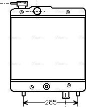 Ava Quality Cooling FTA2025 - Radiator, engine cooling autospares.lv