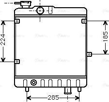 Ava Quality Cooling FTA2028 - Radiator, engine cooling autospares.lv