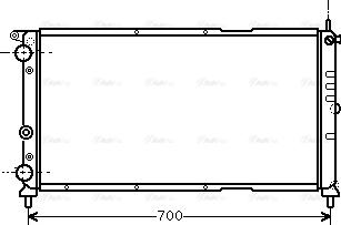 Ava Quality Cooling FTA2143 - Radiator, engine cooling autospares.lv