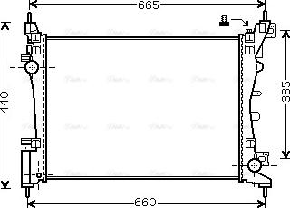 Ava Quality Cooling FTA2318 - Radiator, engine cooling autospares.lv