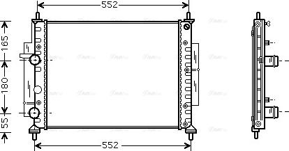 Ava Quality Cooling FTA2268 - Radiator, engine cooling autospares.lv