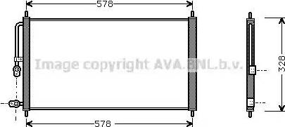 Ava Quality Cooling HD 5083 - Condenser, air conditioning autospares.lv