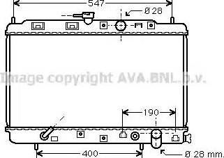 Ava Quality Cooling HD 2043 - Radiator, engine cooling autospares.lv