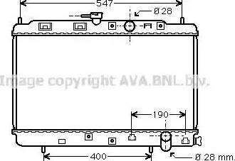 Ava Quality Cooling HD 2042 - Radiator, engine cooling autospares.lv