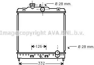 Ava Quality Cooling HD 2067 - Radiator, engine cooling autospares.lv