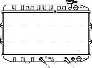 Ava Quality Cooling HD 2033 - Radiator, engine cooling autospares.lv