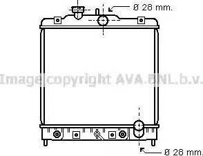 Ava Quality Cooling HD 2069 - Radiator, engine cooling autospares.lv