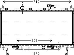 Ava Quality Cooling HD 2163 - Radiator, engine cooling autospares.lv