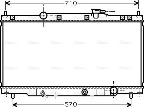 Ava Quality Cooling HD 2162 - Radiator, engine cooling autospares.lv