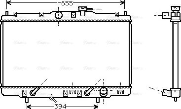 Ava Quality Cooling HD 2102 - Radiator, engine cooling autospares.lv