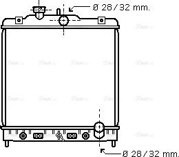 Ava Quality Cooling HD 2122 - Radiator, engine cooling autospares.lv