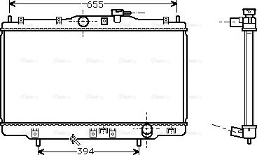 Ava Quality Cooling HD 2176 - Radiator, engine cooling autospares.lv