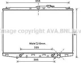 Ava Quality Cooling HD2245 - Radiator, engine cooling autospares.lv