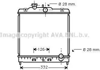 Ava Quality Cooling HDA2067 - Radiator, engine cooling autospares.lv