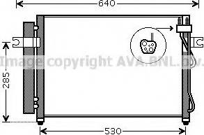 Ava Quality Cooling HY 5195 - Condenser, air conditioning autospares.lv