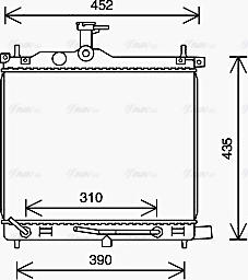 Ava Quality Cooling HY2454 - Radiator, engine cooling autospares.lv