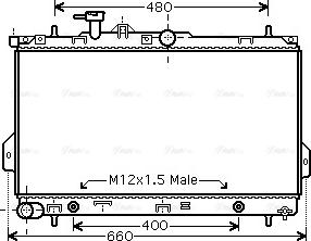 Ava Quality Cooling HY 2096 - Radiator, engine cooling autospares.lv