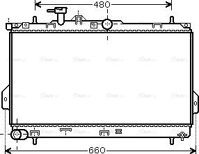 Ava Quality Cooling HY 2097 - Radiator, engine cooling autospares.lv