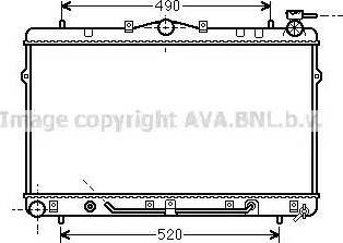 Ava Quality Cooling HY 2044 - Radiator, engine cooling autospares.lv