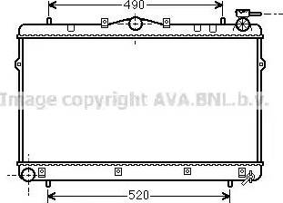 Ava Quality Cooling HY 2043 - Radiator, engine cooling autospares.lv