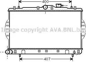 Ava Quality Cooling HY 2047 - Radiator, engine cooling autospares.lv