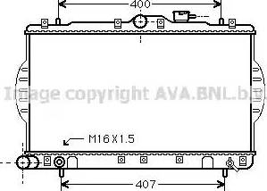 Ava Quality Cooling HY 2088 - Radiator, engine cooling autospares.lv