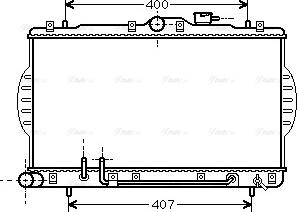 Ava Quality Cooling HY 2034 - Radiator, engine cooling autospares.lv